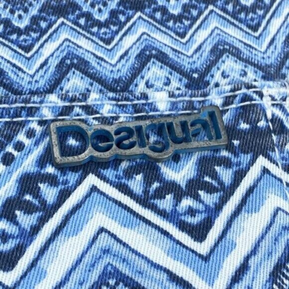 Desigual High Waisted Blue Skinny Jean Womens Size 4 - Picture 8 of 10